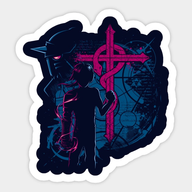 Alchemists Bros Sticker by StudioM6